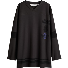 H&M Boy's Oversized Mesh T-shirt - Black/Star Wars (1256422001)