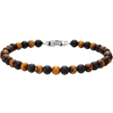 Onyx Bracelets David Yurman Spiritual Beads Alternating Bracelet - Silver/Onyx/Tiger’s Eye