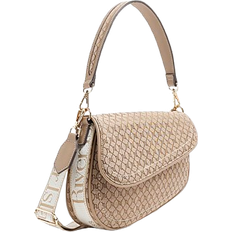 River Island Monogram Shoulder Bag - Beige