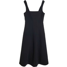 River Island Tailored Seamed Midi Dress - Black