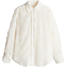 H&M Textured Weave Shirt - White