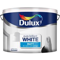 Dulux matt white Dulux Matt Ceiling Paint, Wall Paint Pure Brilliant White 10L