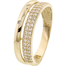 14k Smykker Pan Jewelry Ring - Gold/Transparent