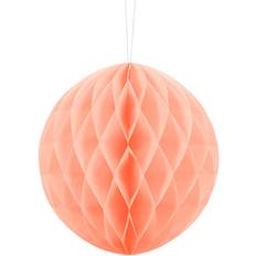 PartyDeco Honeycomb Bold Lys Ferskenfarve 20 cm