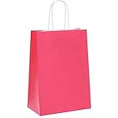 vidaXL Paper Bags 250 pcs Pink 15x8x21 cm
