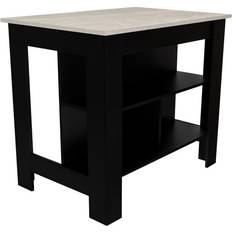 Wade Logan Cala Black/Ibizar Marble Table