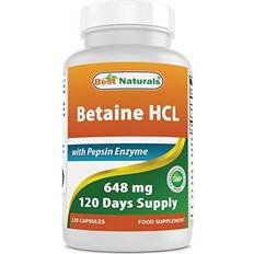 Betaine HCL 648 mg with Pepsin Capsules