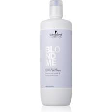 Schwarzkopf Silver Shampoos Schwarzkopf Professional Blondme Bond Repair 1000 ml Purple Shampoo 1000ml