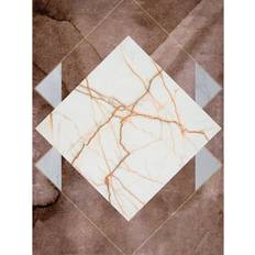 Paper Wall Decor Hope Bainbridge Stone & Marble II Print 30 cm x White/Brown Wall Decor