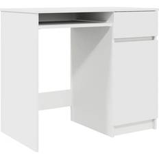 VidaXL Natur Skrivbord vidaXL Vit 86 x 49 x 76 cm Skrivbord