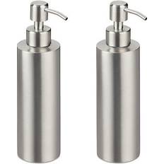 Relaxdays Soap Dispenser Set of 2 300 ml Stainless Steel