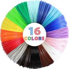 3D Printing MiKA3D MIKA3D 3D Pen 3D Printer PLA Filament Refill 16 Colors 1.75mm Pack