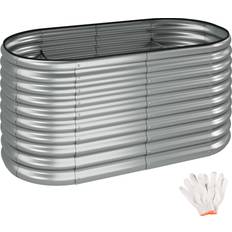 tectake Hochbeet Flormma 160x80x80 cm - Silber