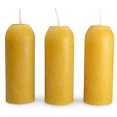 UCO 3 Real Beeswax Candles for Original Lantern 12/15 Hours Each - Jaune Candle