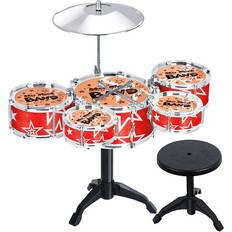 Spactz Children's Kids Jazz Drum Set Red