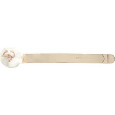 Hair Clips Jimmy Choo Extended White Gold Metal Hair Clip