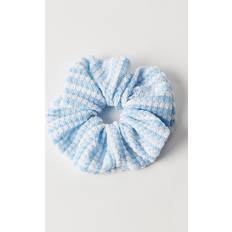 Blue Hair Ties Free People Newcastle Stripe Scrunchie in Blue And White
