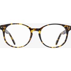 Scout Light Tortoise Round Acetate Eyeglasses Full Rim Dark Tortoise Large