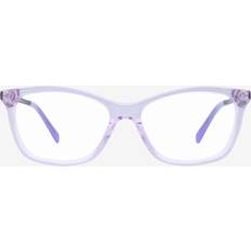 Purple Rectangle Acetate Eyeglasses Full Rim Luna Pink X-Small