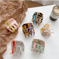 Hair Products SLOERT Geometric Pattern Acetate Hair Claw For Women Fresh And Sweet Aesthetic