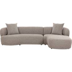 Brun Sofaer House Nordic Kingston Brun Højrevendt 2 Puder B256 cm Sofa