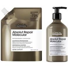 Absolut Repair Molecular Hair Shampoo & Refill Pack 500ml Duo - Clear