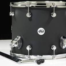 DW Design Series Tom 12 x 14 in Black Satin