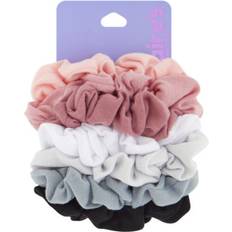 White Hair Ties Claire's 7 Scrunchies In Pink White Black Grey