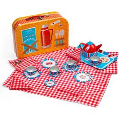 Bigjigs Kitchen Toys Bigjigs London Tin Tea Set 24 Piece