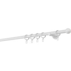 Gardinenzubehör Mydeco Maß-Gardinenstange mit Endstück Ball Weiß Ø 2 cm x 260 cm