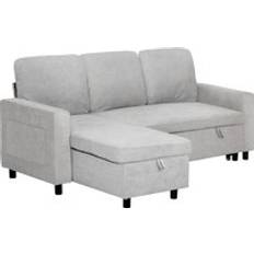 Homcom Convertible L Shaped Bed with Storage Sofa