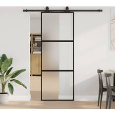 Sliding Doors on sale vidaXL with Hardware Set 76x205 cm Sliding Door Clear Glass (x)