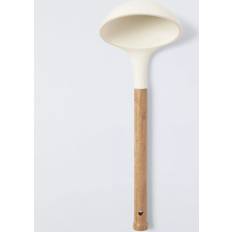 Cooking Ladles John Lewis Wood Handle Silicone Head Oak Wood Cream Cooking Ladle