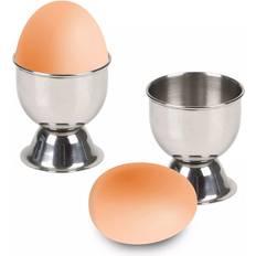 Urban Living 2x Hard Soft Boiled Egg Cup Set Stainless Steel Egg Product