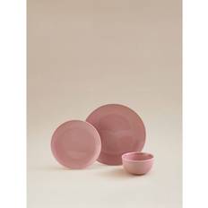 Pink Reactive Glaze 12 Piece