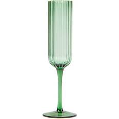 Green Champagne Glasses George Home Green Scallop Champagne Glass