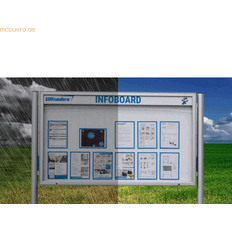 UltraDEX Plakatvitrine Quer B1370xH1070xT100mm Magnethaftend Rahmen Si