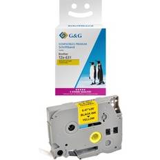G&G Labelling Tape 12 mm 8 m Black