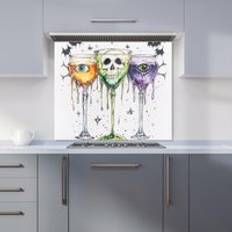 Red Splash Guards Warren Reed Halloween Toast to the Dead Kitchen Splashback 700mm x 650mm Splash Guard