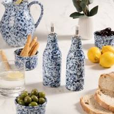 Dunelm Splatter and Bottles Blue Oil- & Vinegar Dispenser