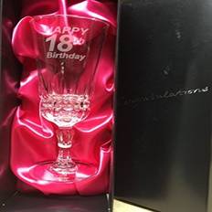 Black Champagne Glasses Xpressions Cut Crystal Flute 18Th Birthday In Red & Black Box Champagne Glass