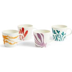 Royal Doulton Kitchen Accessories Royal Doulton Mug 400ml Multicolour Mixed Pattern Set of 4 Cup & Mug