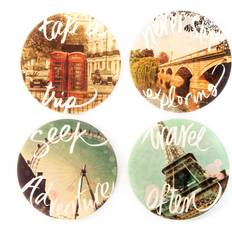 Blackstone Travel Set of 4 Coasters Coaster