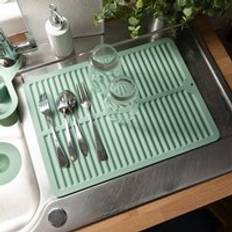 Green Dish Drainers Dunelm Silicone Drying Mat 43x32 cm - Green Dish Drainer