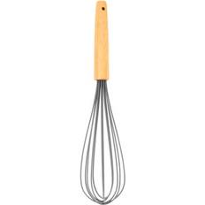 Grey Whisks George Home Wooden with Grey Silicone Head Whisk