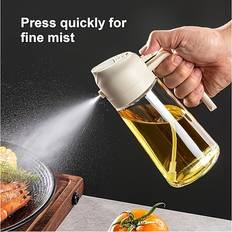 Glass Oil- & Vinegar Dispensers BGHONE Portable Sprayer And 2 in 1 Olive Oil Sprayer Oil- & Vinegar Dispenser