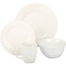 Bread & Butter 16 Piece Maine Stoneware White - One Size Dinner Set 16pcs