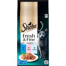 Sheba fresh Sheba Fresh & Fine Adult Wet Cat Food Tuna & Salmon in Jelly 6x50g