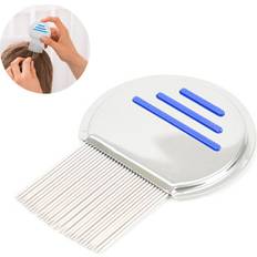 Pets Flea Away Stainless Steel Fine Tooth Flea Comb - Blue
