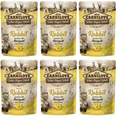 Pets Carnilove Cat Pouch Rabbit With Marigold 85G Set of 6